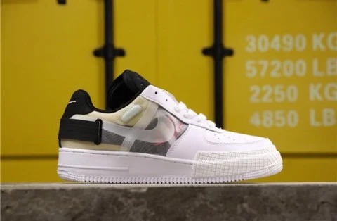Giày Nike Air Force 1 Type White Black Volt AT7859-101 - Ảnh 7