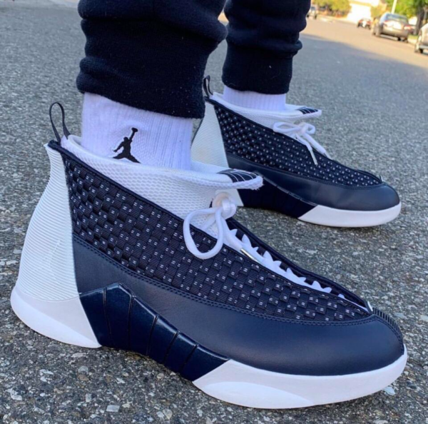 Giày Nike Air Jordan 15 Retro 'Obsidian' 2017 881429-400 - Ảnh 2