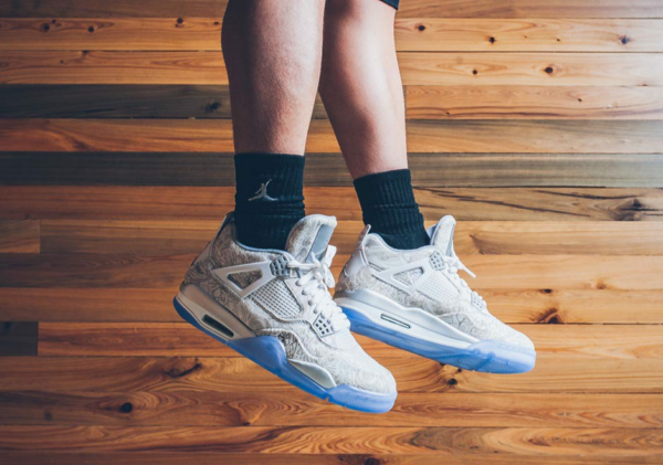 Giày Nike Air Jordan 4 Retro BG 'Laser' 705334-105 - Ảnh 4