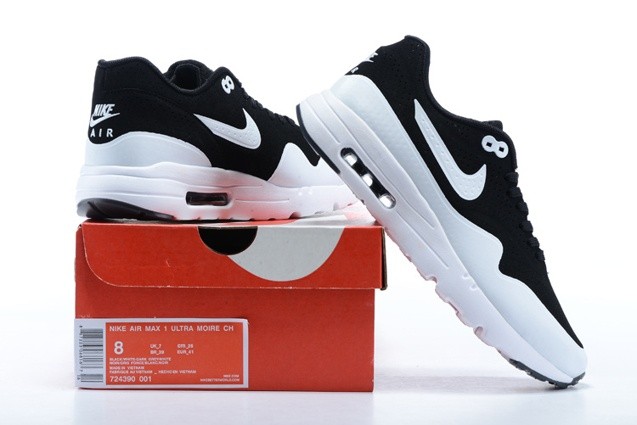 Giày Nike Air Max 1 Ultra Moire 'Oreo' 724390-001 - Ảnh 5