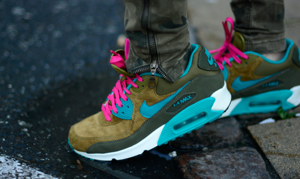 Giày Nike Wmns Air Max 90 Leather 'Dark Loden' 768887-300 - Ảnh 2