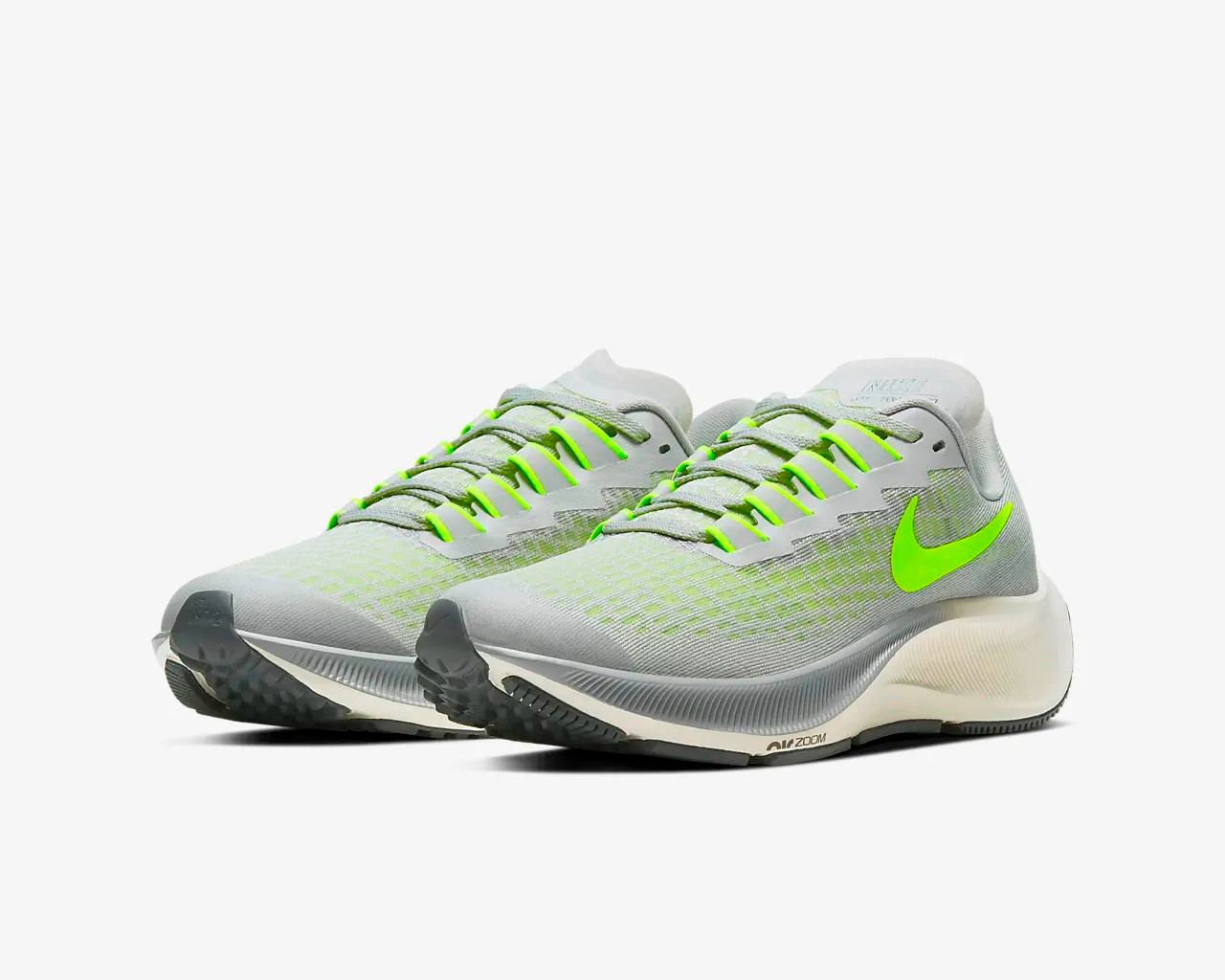 Giày Nike Air Zoom Pegasus 37 GS 'Smoke Grey Volt' CJ2099-003 - Ảnh 4