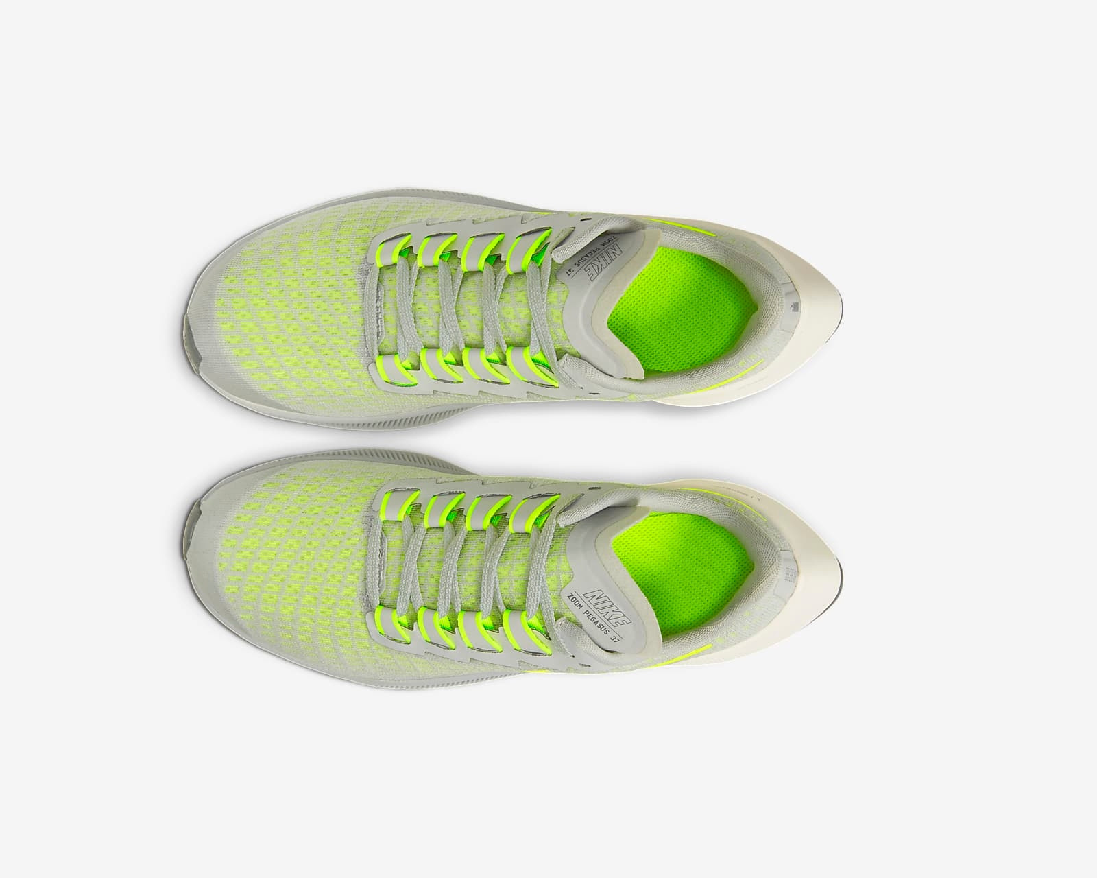 Giày Nike Air Zoom Pegasus 37 GS 'Smoke Grey Volt' CJ2099-003 - Ảnh 6