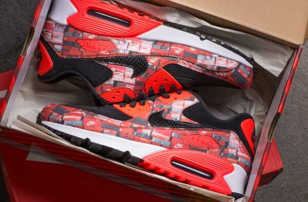 Giày Nike Atmos x Air Max 90 Print 'We Love Nike'  AQ0926-001 - Ảnh 7