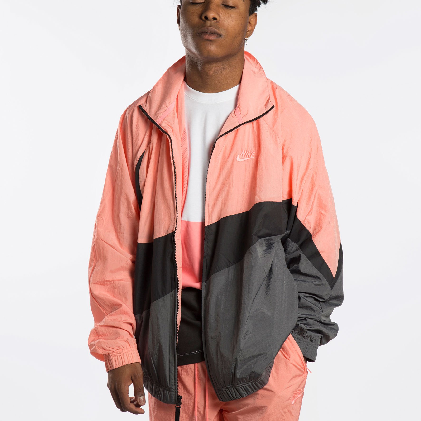 Áo Nike NSW Large Swoosh Windbreaker Woven Jacket AR3132-668 - Ảnh 4