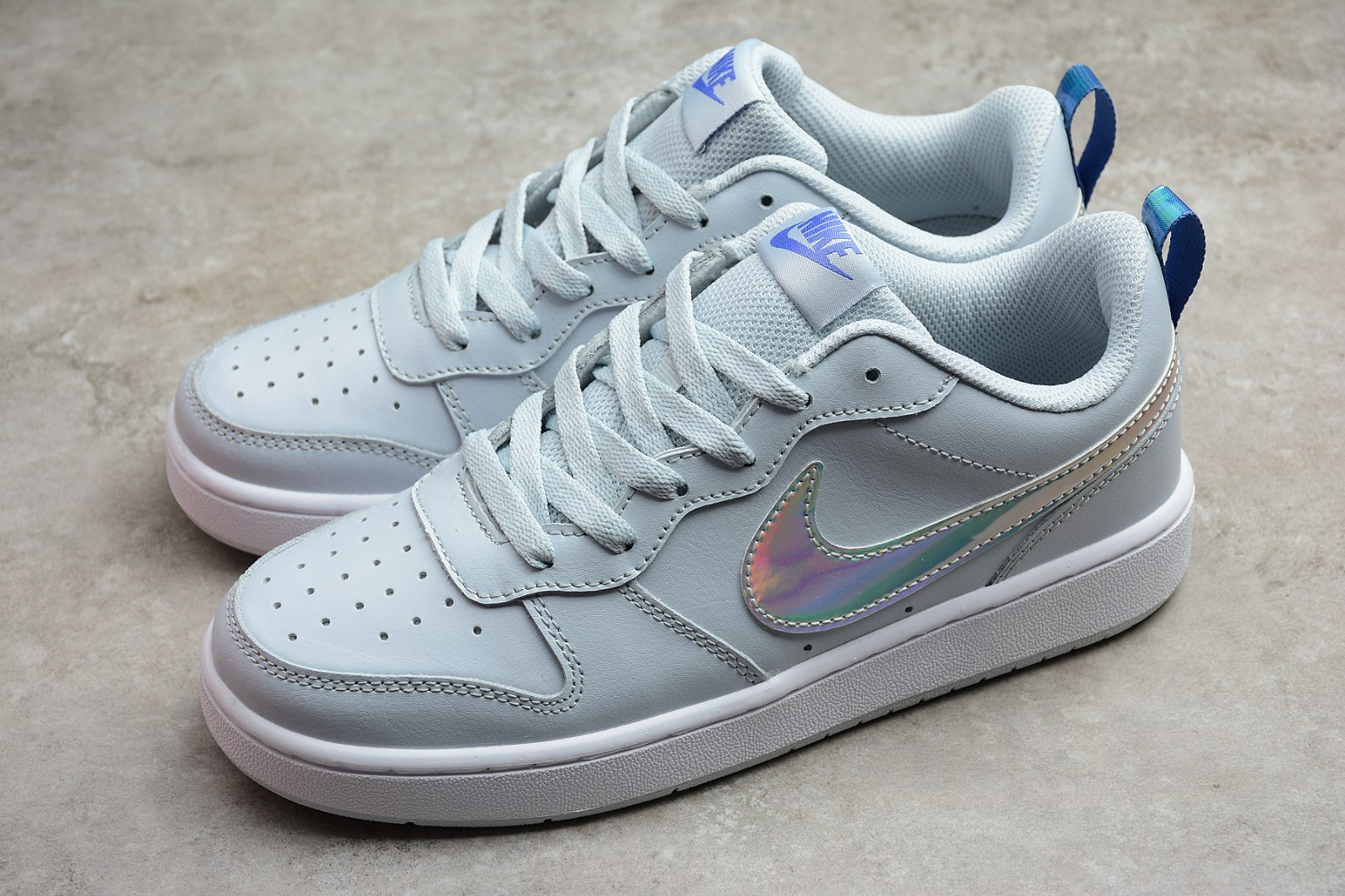 Giày Nike Court Borough Low 2 FP Aura (GS) CJ2239-401 - Ảnh 6