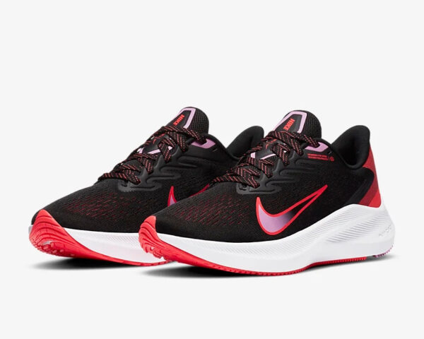 Giày Nike Wmns Air Zoom Winflo 7 'Black Flash Crimson' CJ0302-008 - Ảnh 2