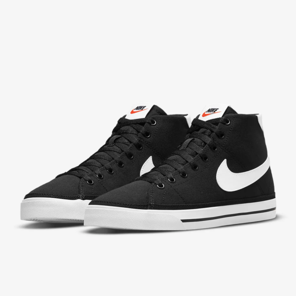 Giày Nike Court Legacy Canvas Mid Women Black DD0161-001 - Ảnh 2