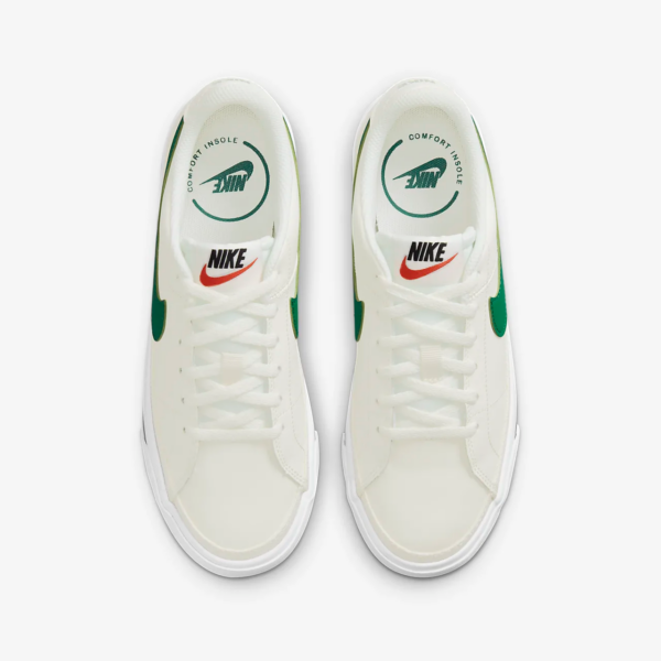 Giày Nike Court Legacy GS 'Sail Green Noise' DA5380-108 - Ảnh 3