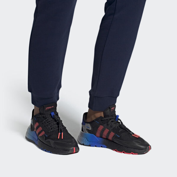 Giày Adidas Nite Jogger 'Black Flash Red Blue' FW4275 - Ảnh 8