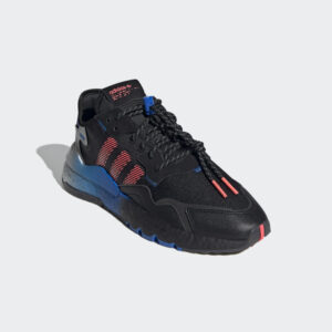 Alternative view of Giày Adidas Nite Jogger 'Black Flash Red Blue' FW4275