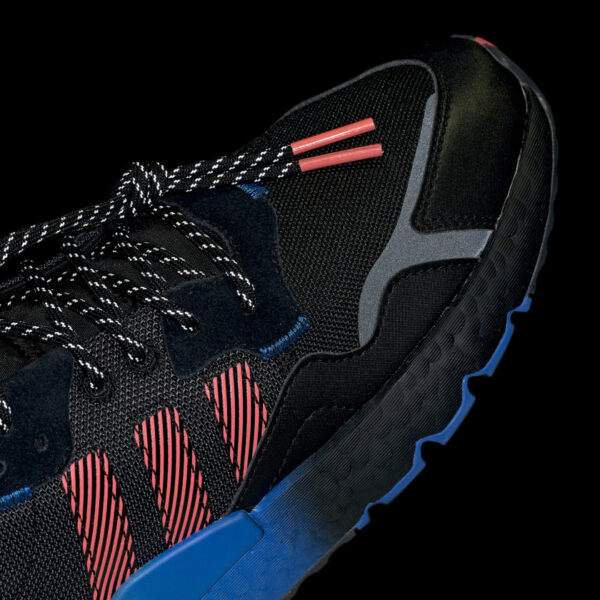 Giày Adidas Nite Jogger 'Black Flash Red Blue' FW4275 - Ảnh 7