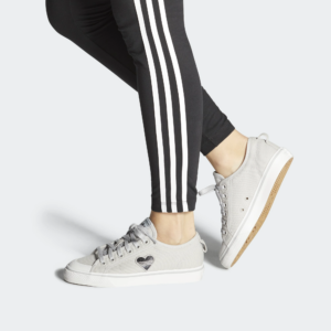 Alternative view of Giày Adidas Wmns Nizza Trefoil 'Grey' EF5073