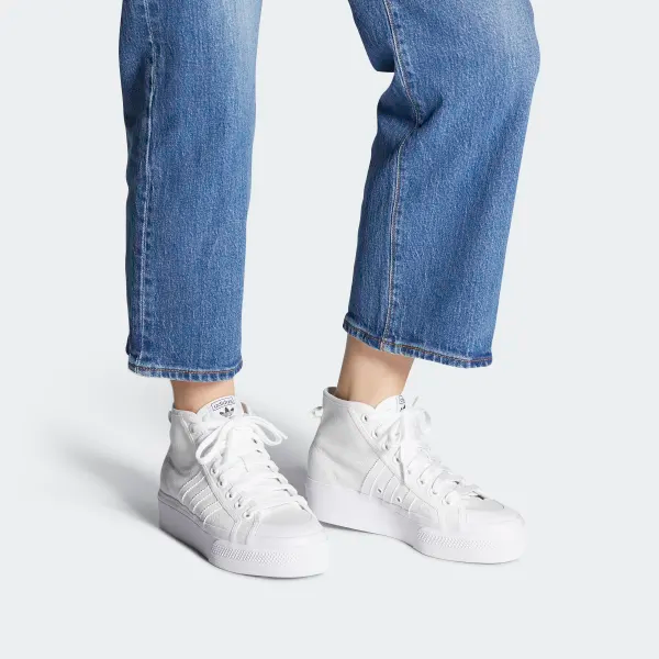 Giày Adidas Nizza Platform Mid Shoes White FY2782 - Ảnh 2
