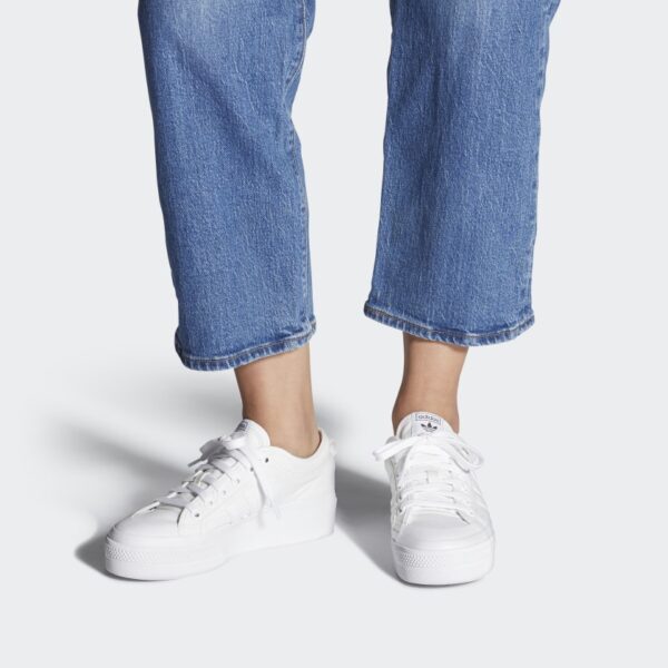 Giày Adidas Wmns Nizza Platform 'Cloud White' FW0265 - Ảnh 3