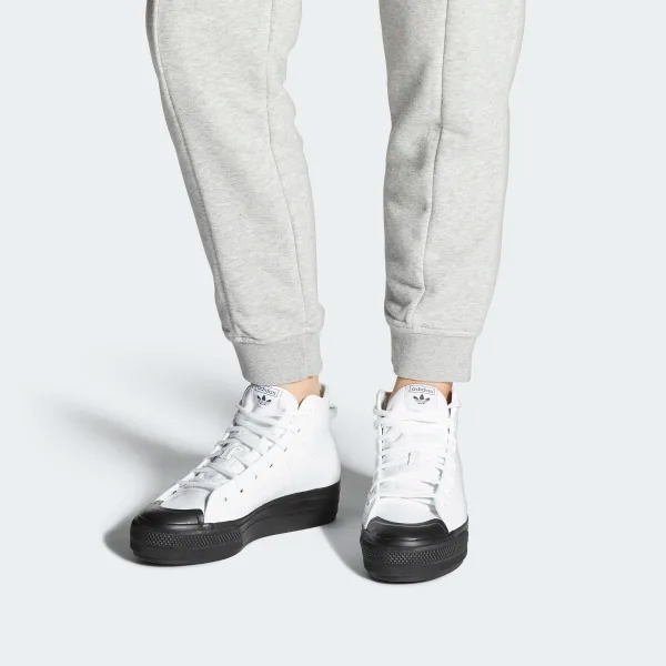 Giày Adidas Wmns Nizza RF Platform Mid 'White Black' FY7606 - Ảnh 2