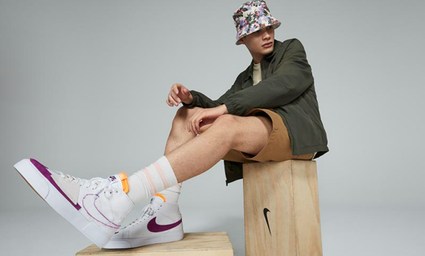 Giày Nike Zoom Blazer Mid Edge SB 'White Viotech' DA2189-100 - Ảnh 5