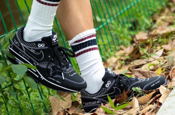 Giày Nike Air Max 1 Tinker 'Sketch to Shelf Black' CJ4286-001 - Ảnh 6