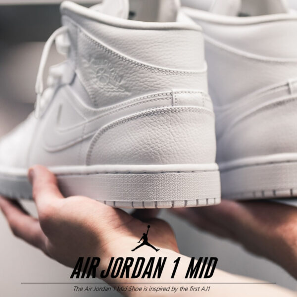 Giày Nike Air Jordan 1 Mid 'White Snakeskin' BQ6472-110 - Ảnh 7