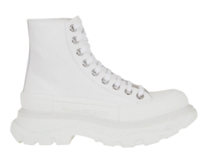 Giày Alexander McQueen Wmns Tread Slick Boots 'White' 611706-W4L32-9000