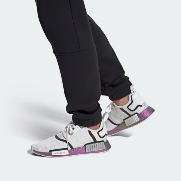 Giày Adidas NMD_R1 'White Tech Purple' FZ0035 - Ảnh 2