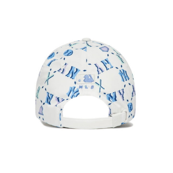 Mũ MLB Monogam Summer Ball NY Yankees White - Ảnh 3
