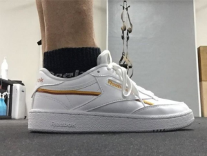 Alternative view of Giày Reebok Club C 85 Vegan 'White Collegiate Gold' GX7564