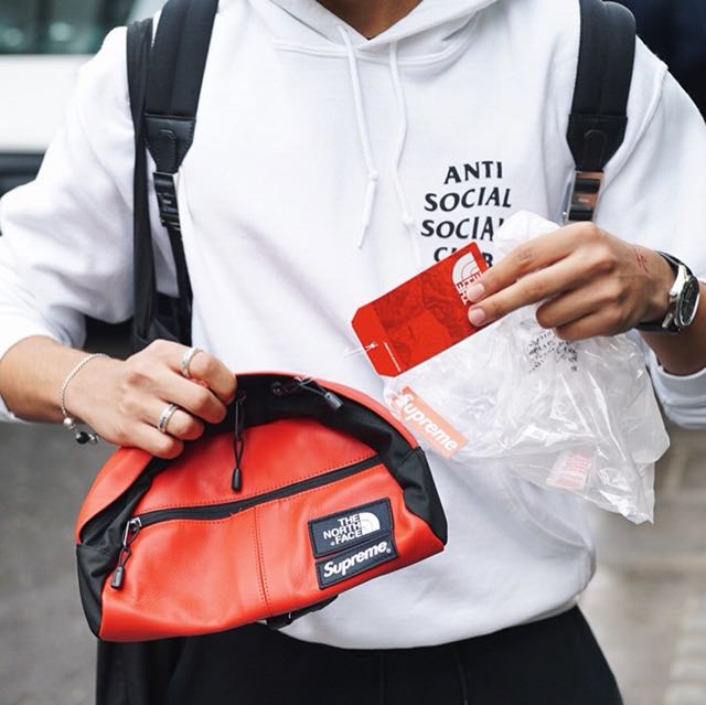 Túi Supreme The North Face Leather Roo II Lumbar Pack Red SP-TNFLRIILPRD - Ảnh 3