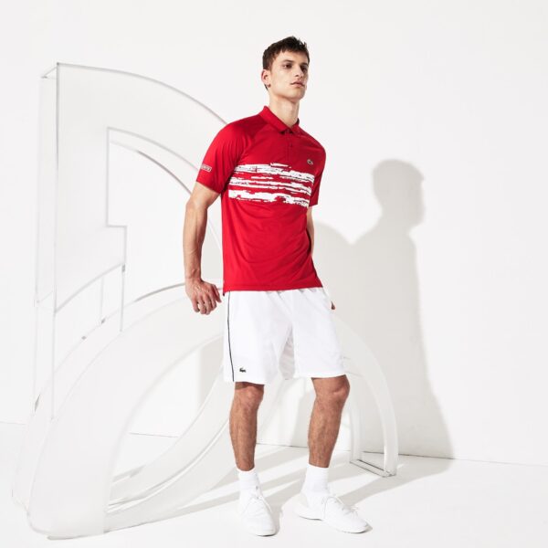 Áo Lacoste Polo Sport Novak Djokovic Red DH7974-51-4FG - Ảnh 3
