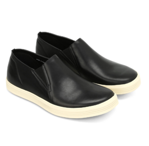 Alternative view of Giày Rick Owens Hun Rounded Toe Leather Slip-Ons RU17S9865LBO-91
