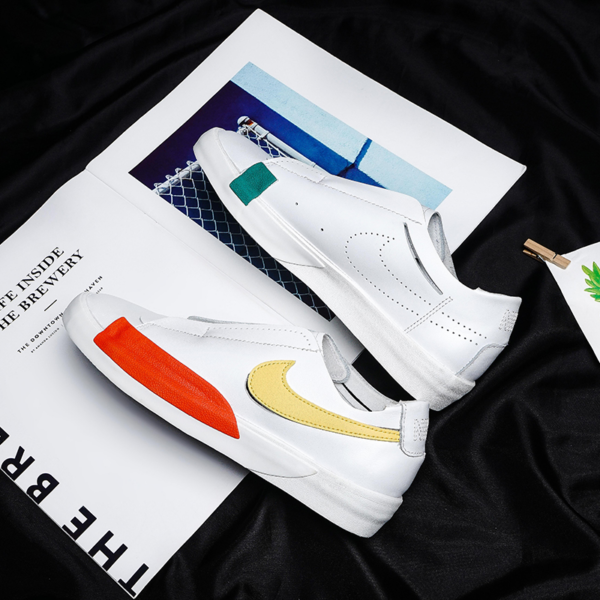 Giày Nike Wmns Blazer Slip 'White Multicolor' CJ1651-101 - Ảnh 5