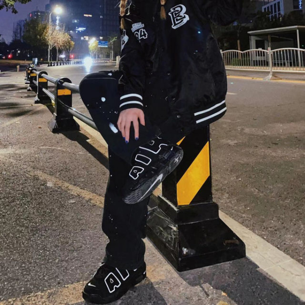 Giày Nike Air More Uptempo GS 'Black' 2020 415082-002 - Ảnh 3