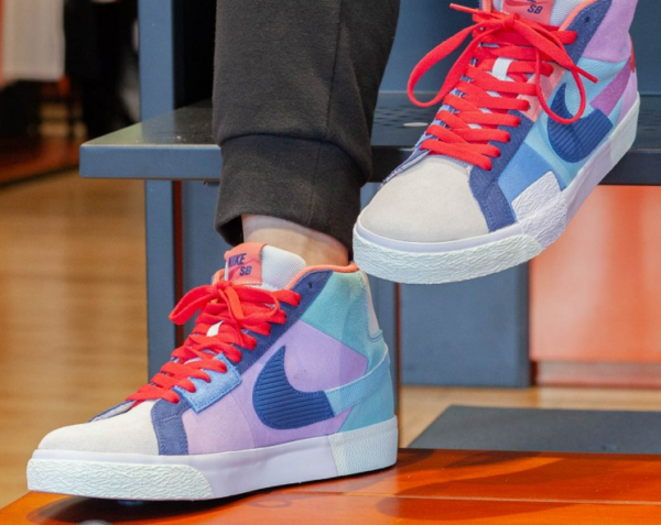 Giày Nike Zoom Blazer Mid Premium SB 'Mosaic Pack Multi' DA8854-500 - Ảnh 4