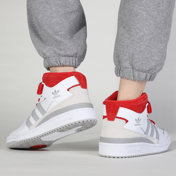 Giày Adidas Forum Mid Combines Grey With Varsity Red  FY6819 - Ảnh 3
