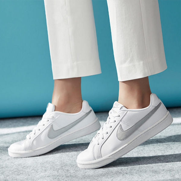 Giày Giày Nike Court Royale White Metallic Silver 749867-100 - Ảnh 5