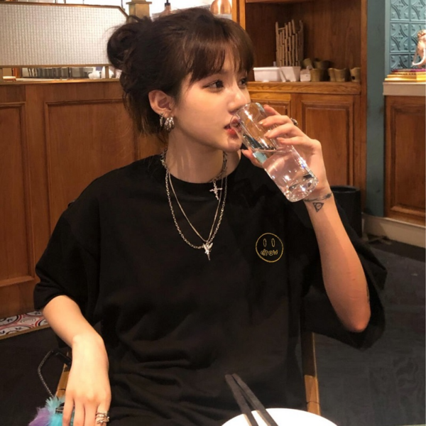 Áo Drew House Sketch Mascot Tee Black - Ảnh 4