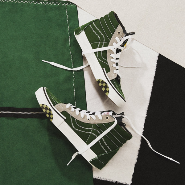 Giày Vans Sk8-Hi Reissue Cap Green Grey VN0A3WM1XHS - Ảnh 2