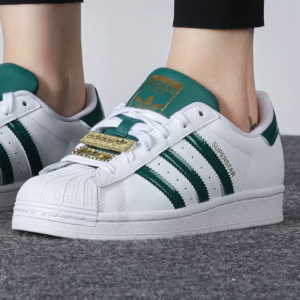 Giay Adidas Superstar W 'Green Metalic Gold' H03909