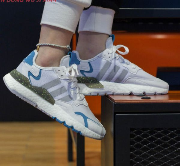 Giày Adidas Original Nite Jogger Cloud White Grey FX6904 - Ảnh 5