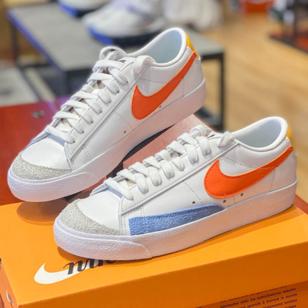 Giày Nike Blazer Low 77 'White Orange Lifestyle' DC4769-105 - Ảnh 5