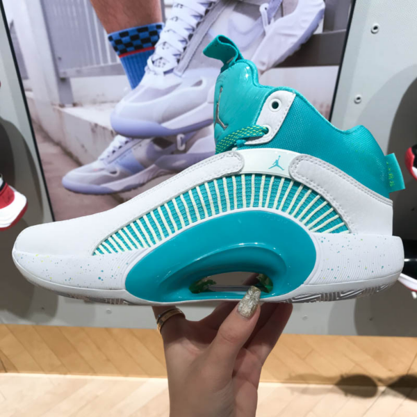 Giày Nike Guo Ailun x Air Jordan 35 GS 'Jade' DJ3009-100 - Ảnh 6
