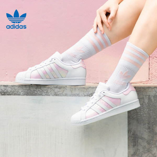 Giày Adidas Wmns Superstar 'White Clear Pink' FX6042 - Ảnh 5