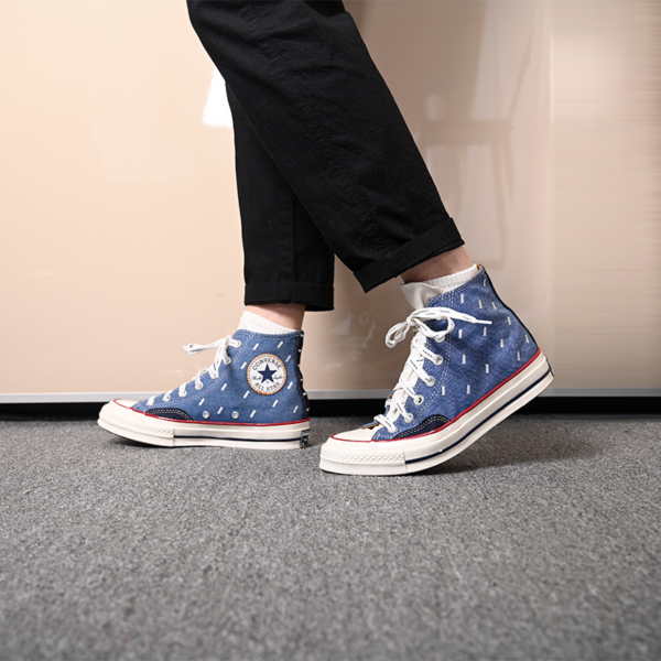 Giày Converse Chuck 70 High 'Indigo Boro' 171064C - Ảnh 6