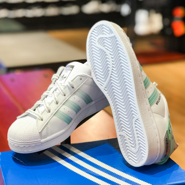 Giày Adidas Superstar 'White Green' GX2974 - Ảnh 4