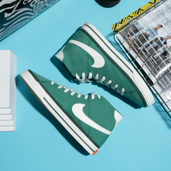 Giày Nike Court Legacy Canvas Mid Green Noise DM3363-300 - Ảnh 4