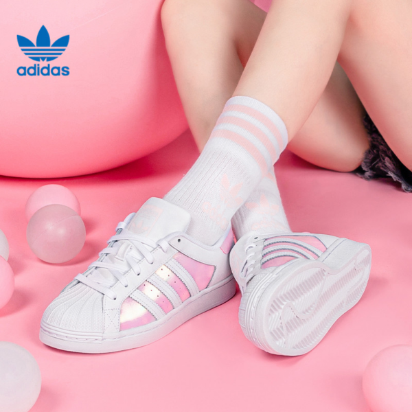 Giày Adidas Wmns Superstar 'White Clear Pink' FX6042 - Ảnh 3