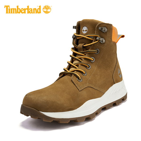 Giày Timberland Boots Brooklyn 6 Inch Wheat Nubuck Camel A2DSZ - Ảnh 6