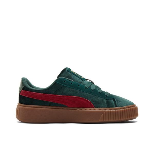 Giày Puma Platform Velvet Green Red Gum 373935-03 - Ảnh 5