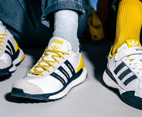 Giày Adidas Forum Low x Human Made 'Hazy Yellow Navy' S42975 - Ảnh 5