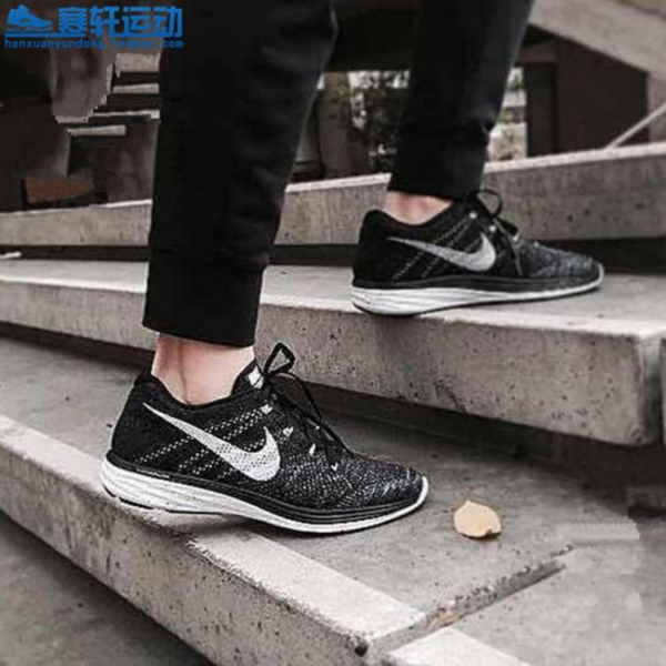 Giày Nike Wmns Flyknit Lunar 3 'Oreo' 698182-001 - Ảnh 2
